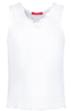 White Camisole ajour cloth-rose