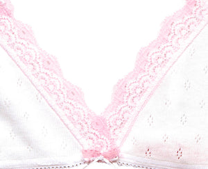 Teenage lace soft bra in white - Underwear and nightwear for Children - Hanssop