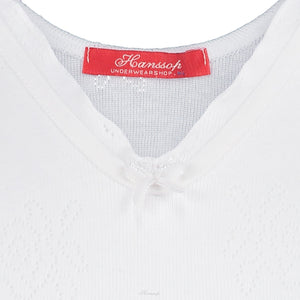 White Sport Top ajour cloth-rose - Underwear and nightwear for Children - Hanssop