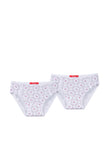 Two Rose Briefs pink cloth-flower