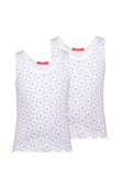 Two Rose Camisoles pink cloth-flower - Underwear and nightwear for Children - Hanssop