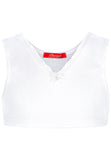 White Sport Top ajour cloth-rose