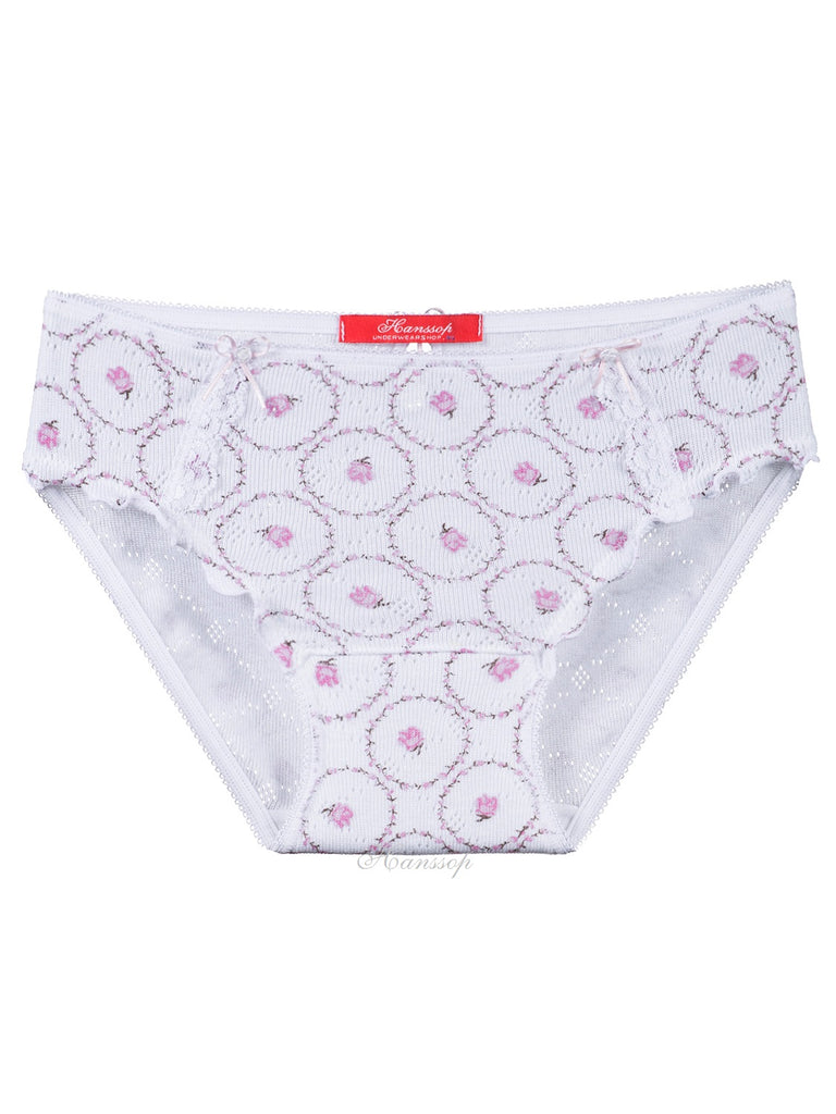Rose Brief pink cloth-flower - Underwear and nightwear for Children - Hanssop