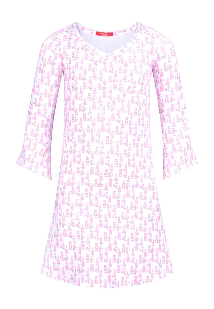 Pink design Nightgown soft cloth-perfume - Underwear and nightwear for Children - Hanssop
