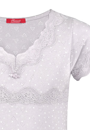 Lace Beige Shorty Pajama cloth-heart - Underwear and nightwear for Children - Hanssop