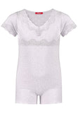 Lace Beige Shorty Pajama cloth-heart - Underwear and nightwear for Children - Hanssop