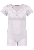 Lace Beige Shorty Pajama cloth-heart - Underwear and nightwear for Children - Hanssop