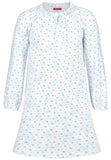 Blue Nightgown soft cloth-flower - Underwear and nightwear for Children - Hanssop