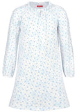 Blue Nightgown soft cloth-flower - Underwear and nightwear for Children - Hanssop