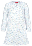 Blue Nightgown soft cloth-flower - Underwear and nightwear for Children - Hanssop