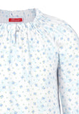 Blue Nightgown soft cloth-flower