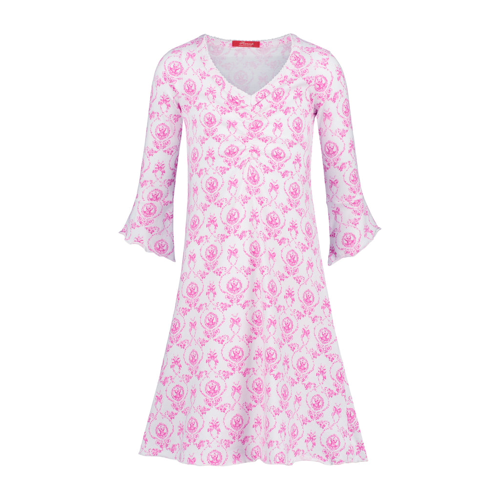 Pink Nightgown soft cloth-bustier - Underwear and nightwear for Children - Hanssop