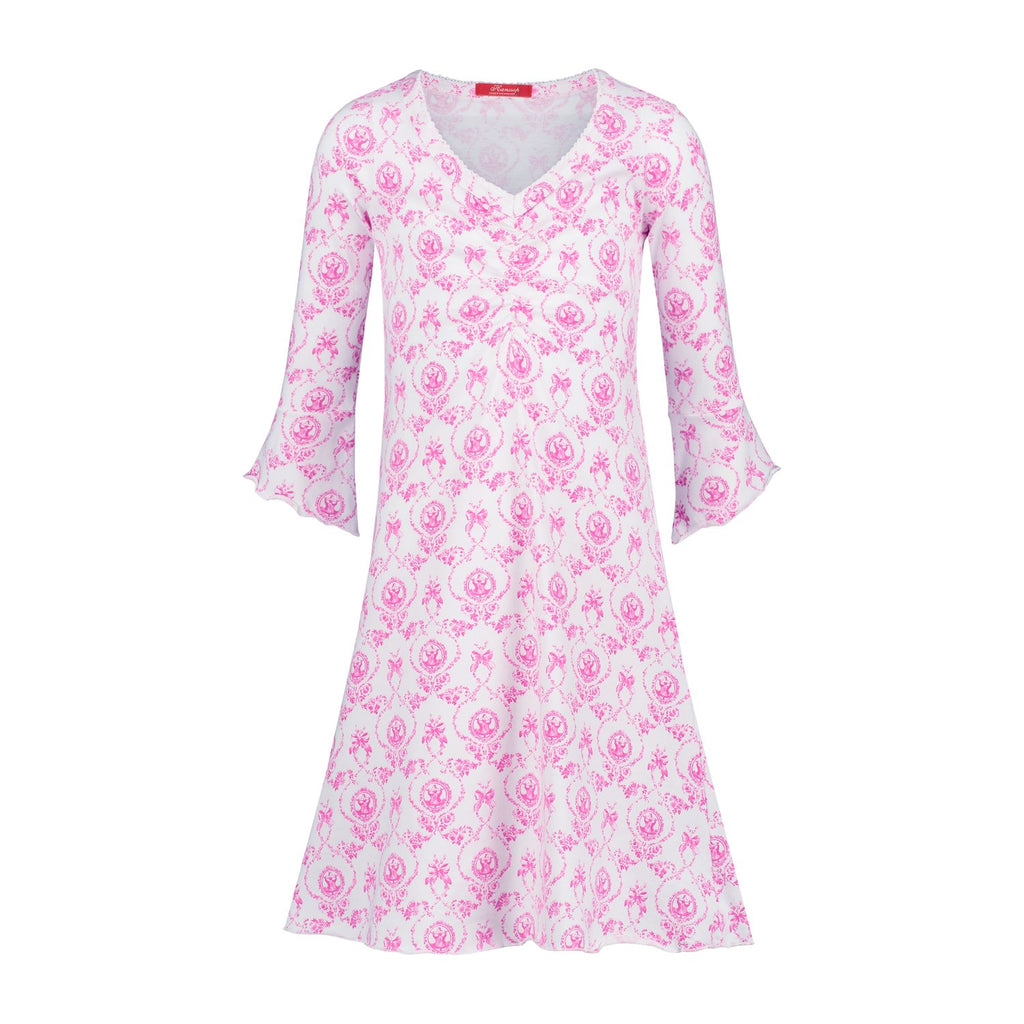 Pink Nightgown soft cloth-bustier - Underwear and nightwear for Children - Hanssop