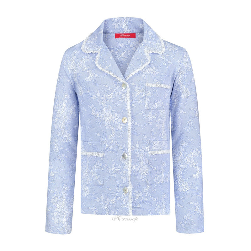 Copy of Blue Pajama Classic in soft cloth-lace design - Underwear and nightwear for Children - Hanssop
